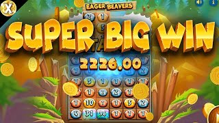 Uk Player Lands EPIC Big WIN On Eager Beavers 🔥 Is It A Max Win New Online Slot  Thunderkick [upl. by Secnarfyram]