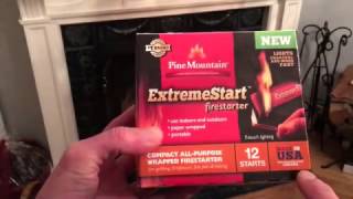 Pine Mountain Extreme Start Wrapped Fire Starter Review [upl. by Auhel]