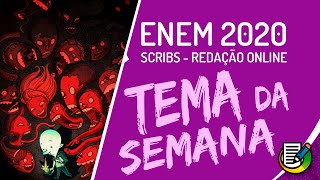 Redação  Tema da Semana evasão escolar no Brasil  ENEM 2020 [upl. by Nilson595]