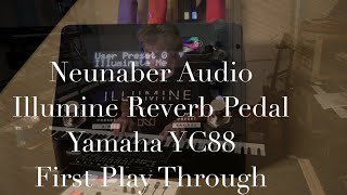 Neunaber Audio Illumine Reverb and Yamaha YC88 First Playthrough [upl. by Pansy246]