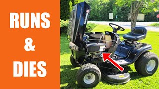 Why Your Riding Lawn Mower Stops Running After Just A Few Minutes  Quick Fix TroyBilt Cub Cadet [upl. by Ynaoj]