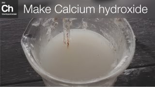 Make Calcium Hydroxide  CaOH2 from Plaster of Paris [upl. by Adnohral137]