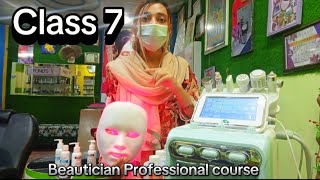 Professionan beautician Course Class7  Hydra Facial benefits  Amna signature academy [upl. by Llejk]