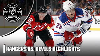 New York Rangers vs New Jersey Devils  Full Game Highlights  NHL on ESPN [upl. by Haisej]