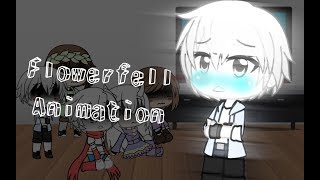 Undertale react to °Flowerfell secret garden Animation°  Gacha life [upl. by Vanya]