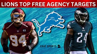 Detroit Lions Top 25 Free Agent Targets For 2023 Ft DaRon Payne Lorenzo Carter amp Jamaal Williams [upl. by Leesen147]