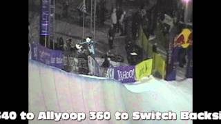 Halfpipe Snowboarding 540  Frontside Backside Cab and Switch [upl. by Koosis510]