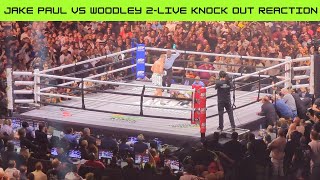 Jake Paul vs Tyron Woodley 2 Vlog Live Knock Out Reaction [upl. by Dulcie]