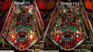 Pinball FX Vs Pinball FX3 Graphics Comparison  Attack From Mars [upl. by Oivalf]