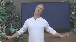 QiGong Master Lee Holden visits CBS 8 Mornings [upl. by Monteith652]