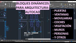 Bloques dinámicos para ARQUITECTURA  AUTOCAD [upl. by Waki]