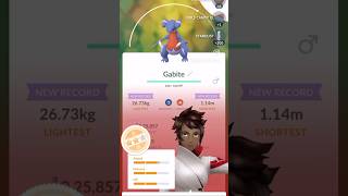 Solo Three star Gabite Raid pokemon pokemongoraid pokemongo raid threestar catchemall [upl. by Nelac]