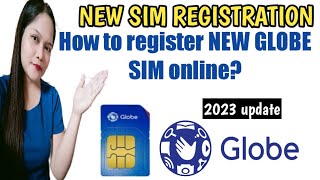 Paano mag register ng bagong GLOBE SIM How to register or activate NEW GLOBE Sim online [upl. by Nylirad]