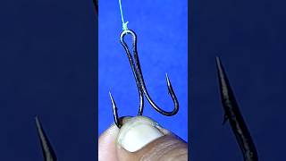 Tutorial on How to Tie a Twopronged Fishing Hook shorts fishing [upl. by Frymire]