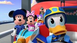 Donald Vs Pete Long Jumping Roadsters Mickey and The Roadster Racers Happy Helpers 2017 [upl. by Elyssa]