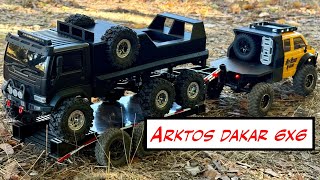 Arktos 6x6 • Dakar Style rccrawler arktos6x6 rccar [upl. by Hnirt]