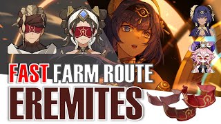 BEST Eremite Farming Route NEAR TELEPORTERS  Candace Dori Ascension Materials Genshin Impact [upl. by Albrecht89]