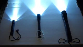 Mini LED Maglites 2Cell AA vs 2Cell AAA Flashlights [upl. by Ahsik396]