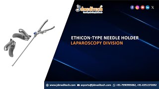 Laparoscopic EthiconType Needle Holder  laparoscopy  JDmeditech India [upl. by Nilloc]