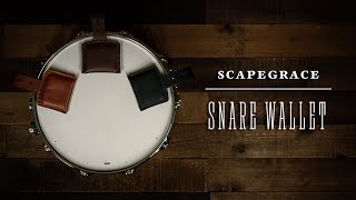 Sims Music  Scapegrace Designs Leather Snare Wallet  Demo [upl. by Yenttihw811]