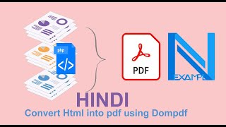 Convert Html into pdf using Dompdf HindiUrdu  Hindi Urdu Tutorial [upl. by Fabe]