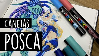 Como usar a caneta Posca para desenho [upl. by Ocsinarf]