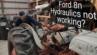 TOP LID REPAIR Ford 8n tractor 3 point not working [upl. by Llorrad]