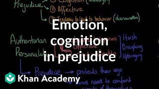 Emotion and cognition in prejudice  Individuals and Society  MCAT  Khan Academy [upl. by Ase]