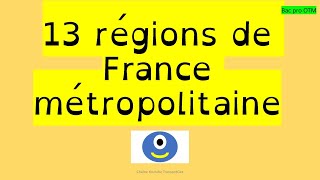 13 régions de France métropolitaine otm geography logistique régionsdefrance [upl. by Fausta]