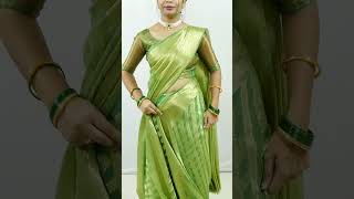 Party wear saree draping tutorial step by step for wedding  Sari draping in modern style  Sari [upl. by Ibrab220]