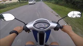 Top speed test my Honda wave 125 S [upl. by Eidnas]