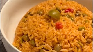 HOW TO MAKE ARROZ CON GANDULES  Puerto Rican Rice with Pigeon Peas Recipe [upl. by Lebasi325]