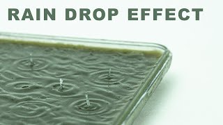 How to Make Raindrop Effect Epoxy Resin Water Diorama [upl. by Wallache]