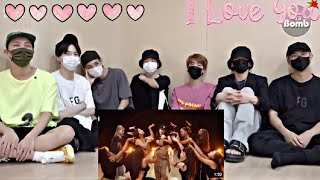 BTS Reaction to Lisa Rockstar 🤟 Dance practice Fanmade 💜 [upl. by Nyleve354]