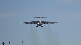 Ilyushin IL76TD Rzeszów Jasionka 2022 SONY [upl. by Minnnie]