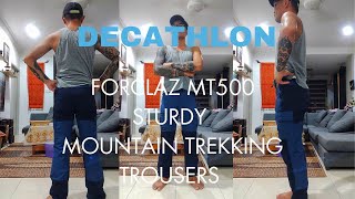 DECATHLON  FORCLAZ MT500 STURDY MOUNTAIN TREKKING TROUSERS [upl. by Kcirdez]