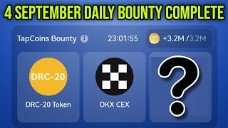 tap coin daily combo today 5 September  tap coin bot daily combo  tap coin bot daily bounty [upl. by Enorahs397]