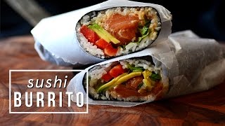 SUSHI BURRITO  In a Nutshell Food [upl. by Yrol212]