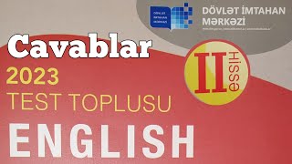 İngilis Dili yeni test toplusu cavabları 2ci hissə 2023 DİM [upl. by Sylas]