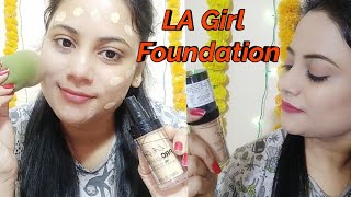 LA Girl Coverage HD Foundation  Shade Fair glamgirl [upl. by Kial]