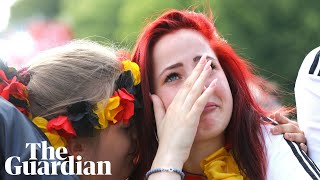 German fans react as champions are knocked out of World Cup [upl. by Rebecka850]