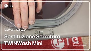 Lavatrici LG  Come sostituire la serratura dell oblò Smart TWINWash™ Mini [upl. by Prudy458]