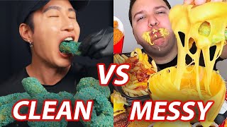 CLEAN vs MESSY Mukbangers [upl. by Darach153]