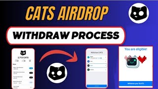 cats airdrop withdrawal kaise kare  Cats Airdrop Withdrawal Process Step by Step Guide [upl. by Tirreg947]