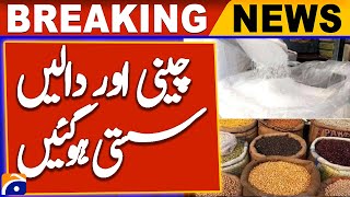 Govt announces significant price reductions for pulses sugar  Geo News [upl. by Paryavi]