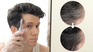 How to Dye Grey Hair at Home 10 Minute Process amp Results [upl. by Halfdan]