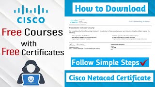 How to Download Certificate from Cisco Netacad  Cisco Networking Academy [upl. by Meridel40]