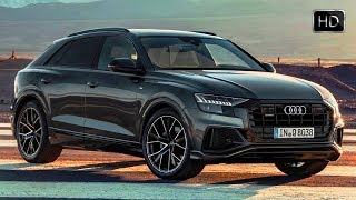 2019 Audi Q8 Quattro SUV Daytona Grey Exterior Interior Design amp Driving Footage HD [upl. by Chancelor683]