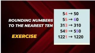 Rounding numbers to the nearest ten🙂math rounding numbers nearest ten youtube easynumbers [upl. by Genia]