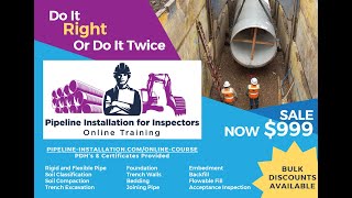 Pipeline Installation for Inspectors Online Course Promo [upl. by Enitselec]